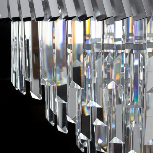 Люстра подвесная Muscida A1004SP-8SI Arte Lamp прозрачная серебряная на 8 ламп, основание серебряное в стиле современный  фото 4